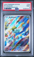 Bulbasaur 2024 Pokemon Stellar Crown Illustration rare holo #143/142 PSA 9