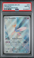 Cresselia 2024 Pokemon Shrouded Fable Illustration rare #071/064 PSA 10