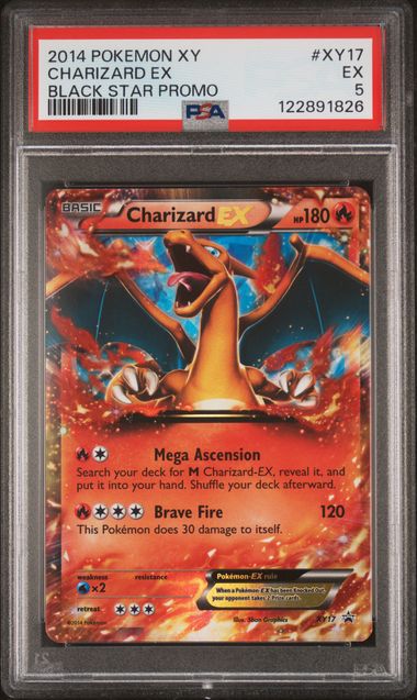 Charizard EX Pokémon XY Black Star Promo #XY17 PSA 5