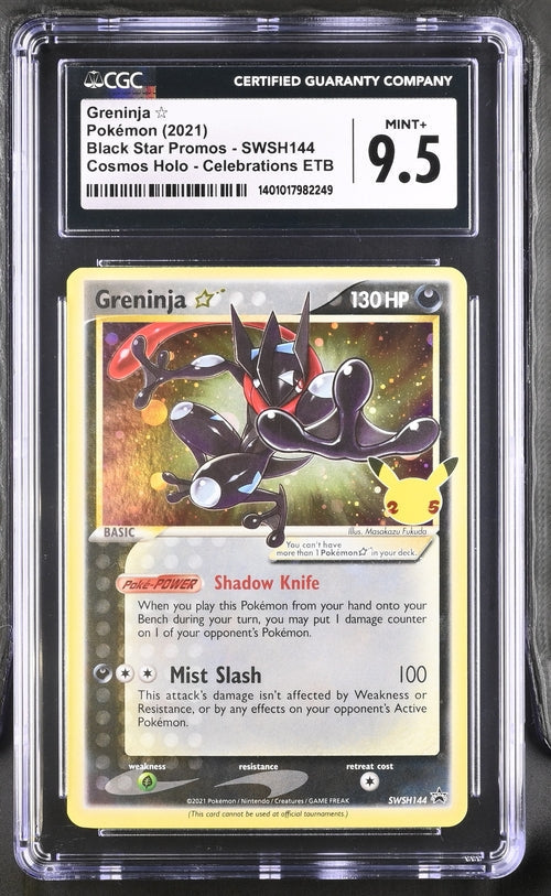 Greninja Pokémon Celebrations Black Star Promo #SWSH144 CGC 9.5