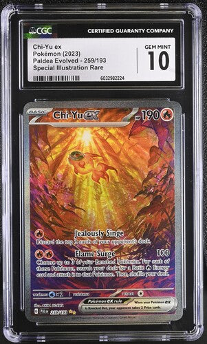 Chi-Yu ex Pokémon Paldea Evolved Special Illustration Rare #259/193 CGC 10