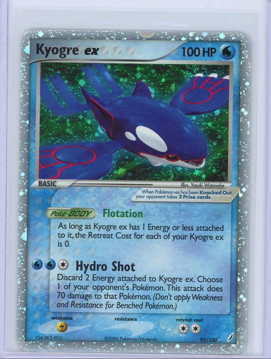 Kyogre ex 2006 Pokemon Crystal Guardians #95/100 LP/MP