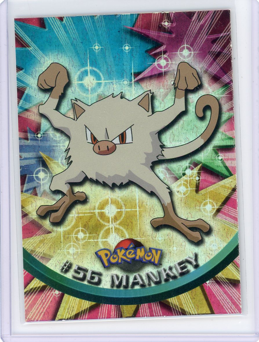 Mankey 2000 Topps Pokémon holo #56