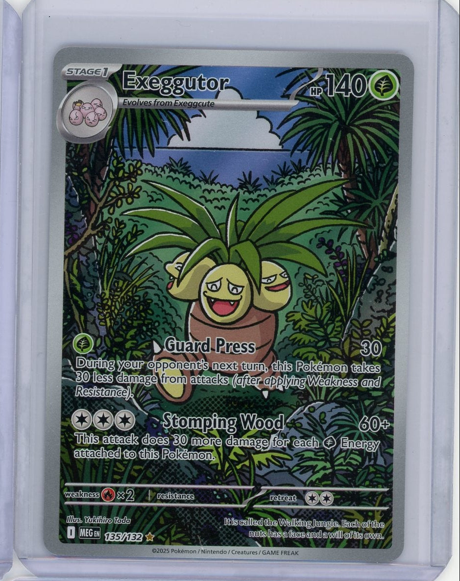 Exeggutor Pokémon Mega Evolution Illustration Rare #135/132