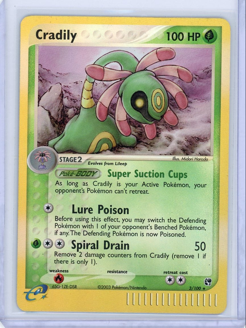 Cradily Pokémon Sandstorm Reverse Holo #3/102