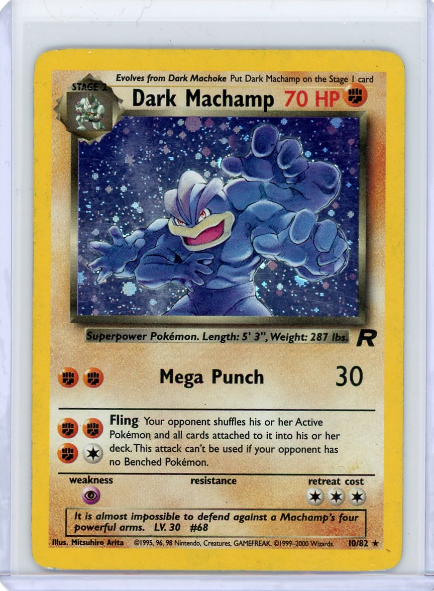 Dark Machamp Pokémon Rocket Holo #10/82 (HP)
