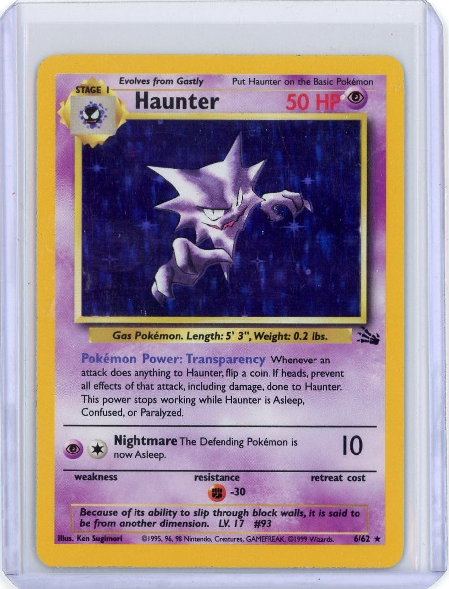 Haunter Pokemon Fossil Holo #6