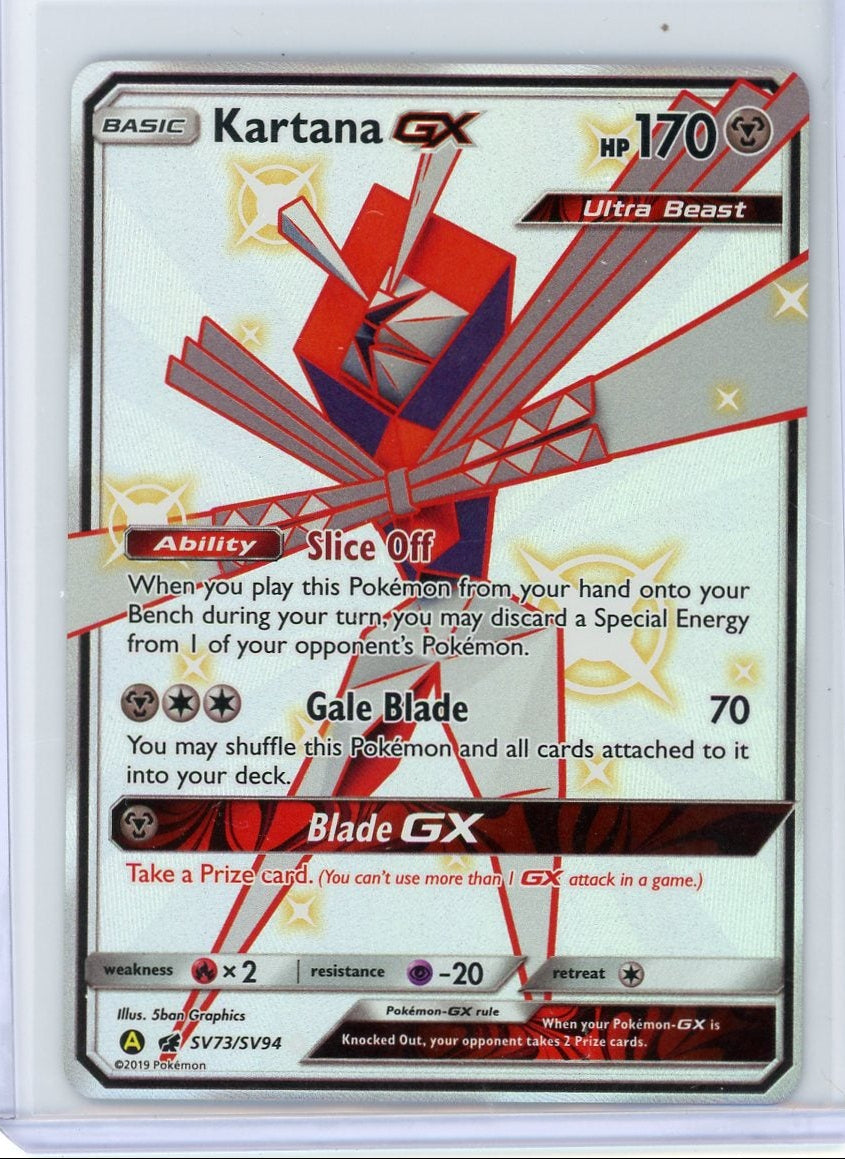 Kartana GX Pokémon Hidden Fates Shiny Full-Art #SV73/SV94