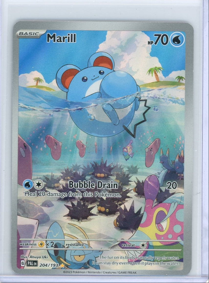 Marill Pokémon Paldea Evolved Illustration Rare #204/193