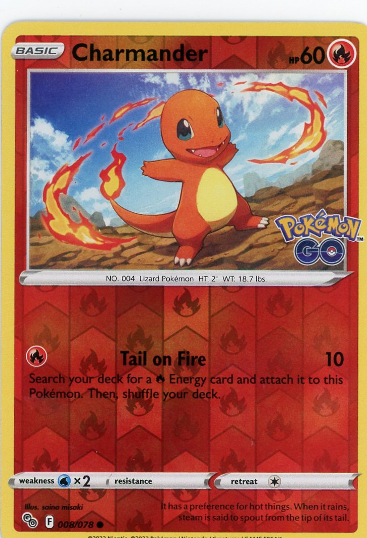 Charmander Pokémon GO 008/078