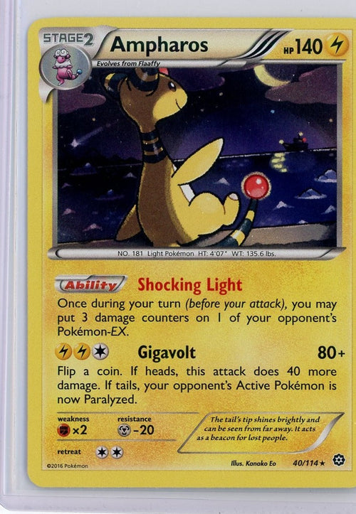 Ampharos 2016 Pokémon rare holo 40/114