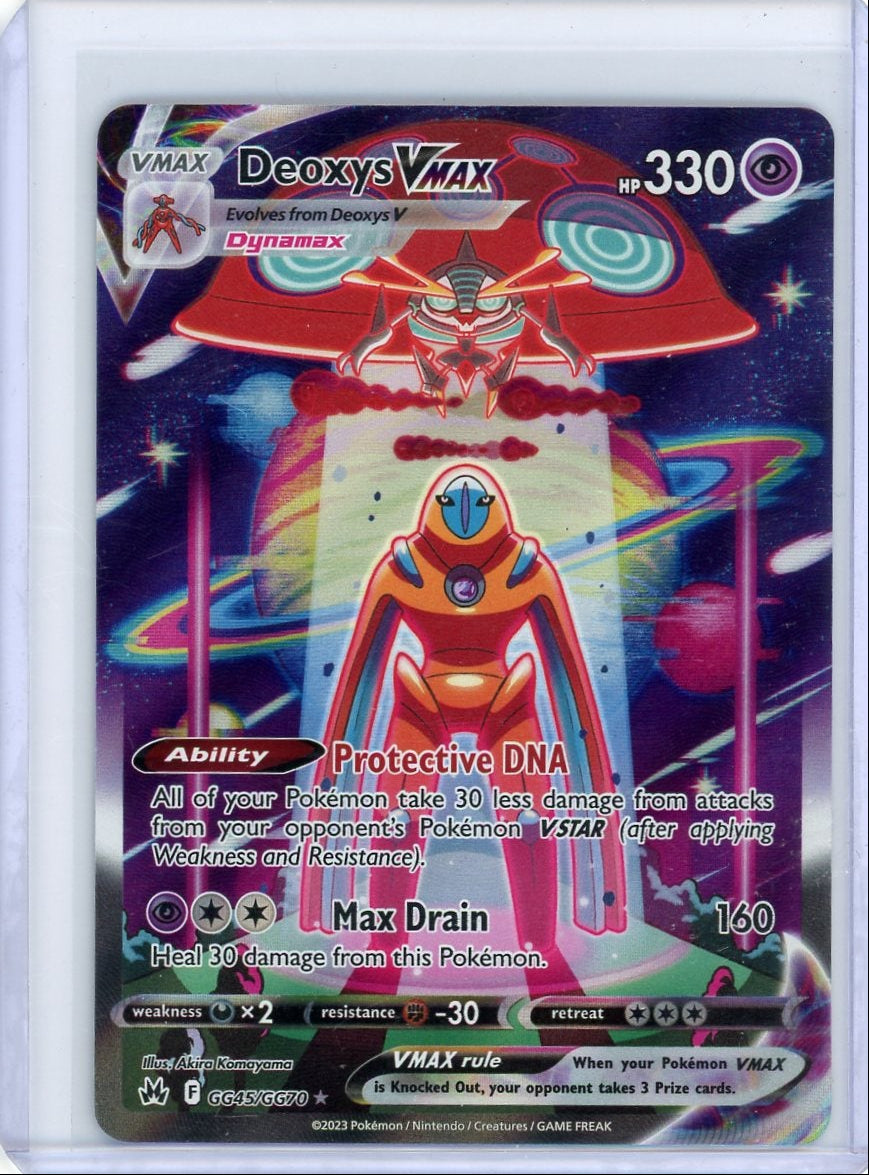 Deoxys Vmax Pokémon Crown Zenith Ultra Rare #GG45/GG70