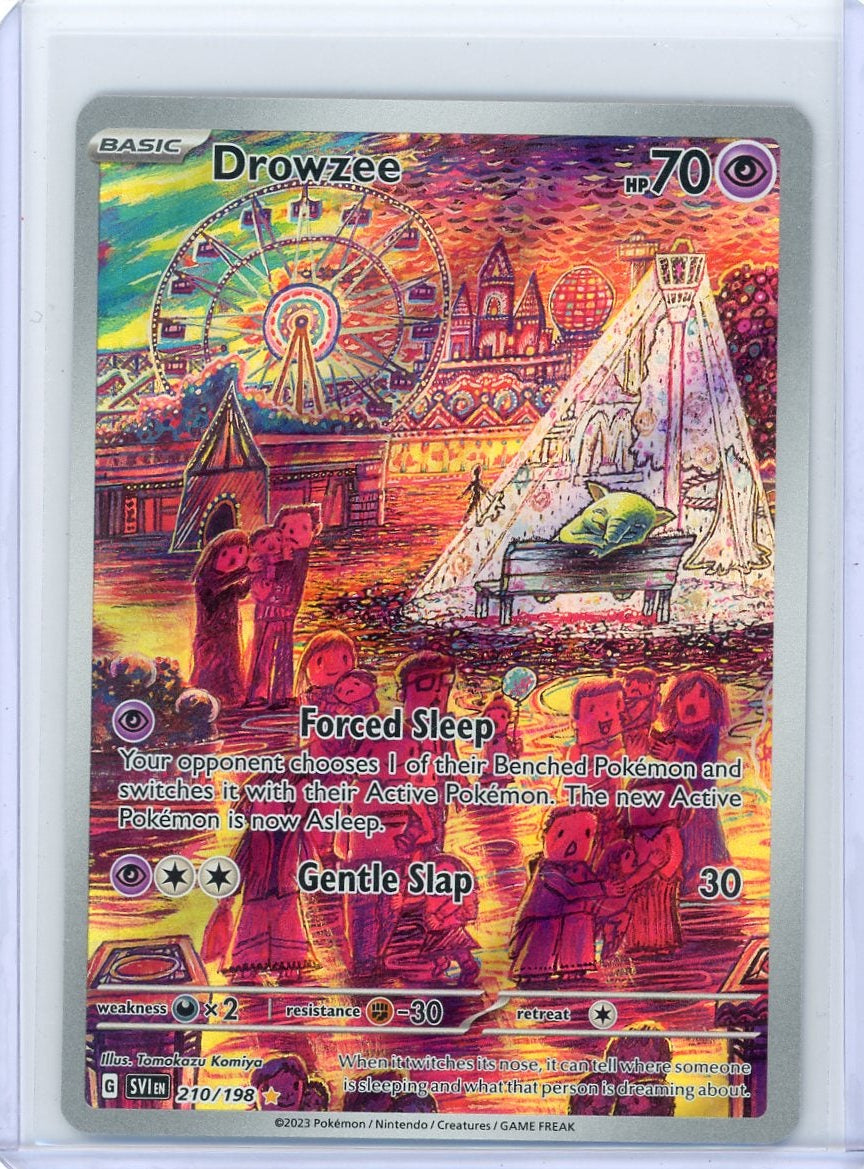 Drowzee Pokémon Scarlet & Violet Illustration #210/198
