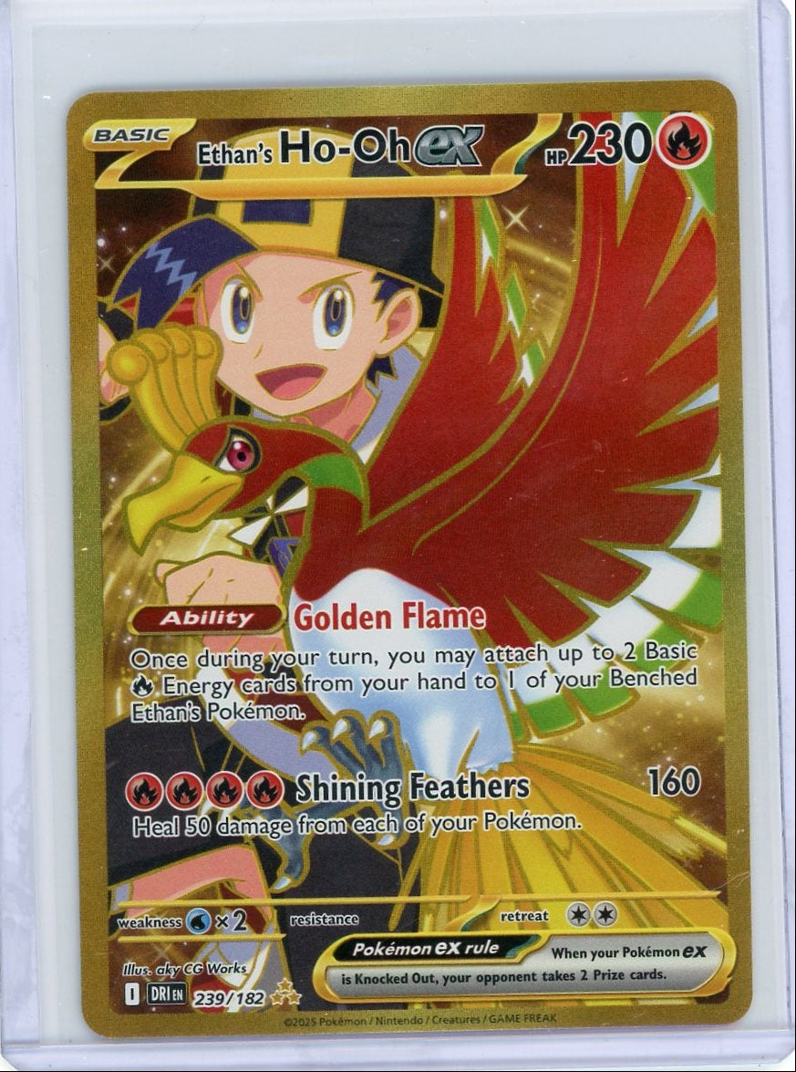 Ethan's Ho-Oh ex Pokémon Destined Rivals Hyper Rare #239/182