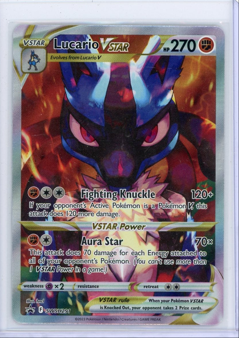 Lucario Vstar Pokémon Black Star Promo #SWSH291