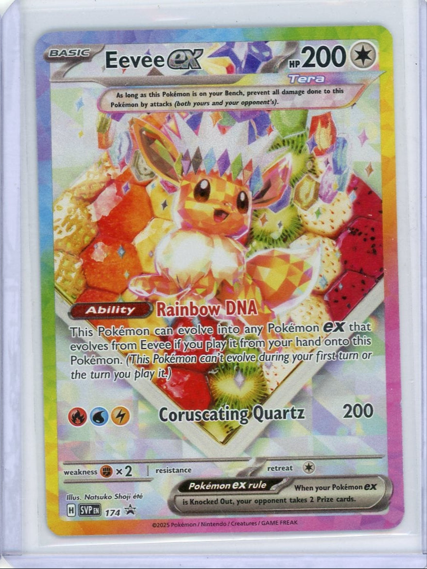 Eevee ex Pokémon Special Illustration Rare Black Star Promo #174