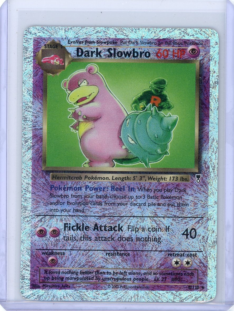 Dark Slowbro 2002 Pokemon Legendary Collection reverse holo #8/110 MP/HP