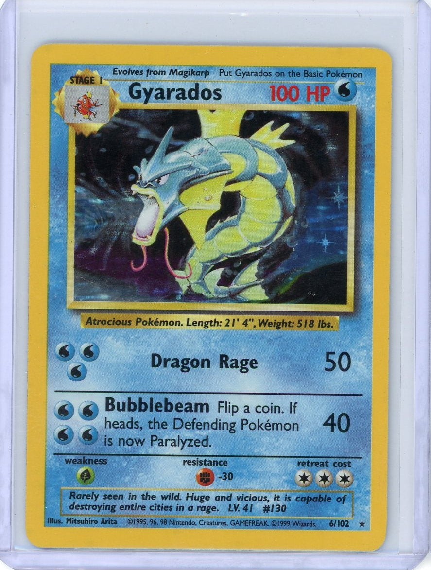Gyarados #6 Pokemon Base Set Holo