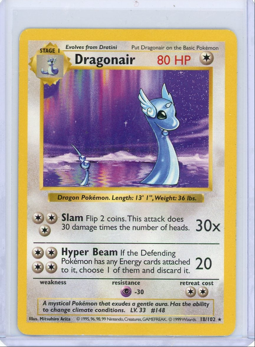 Dragonair [Shadowless] #18 Pokemon Base Set
