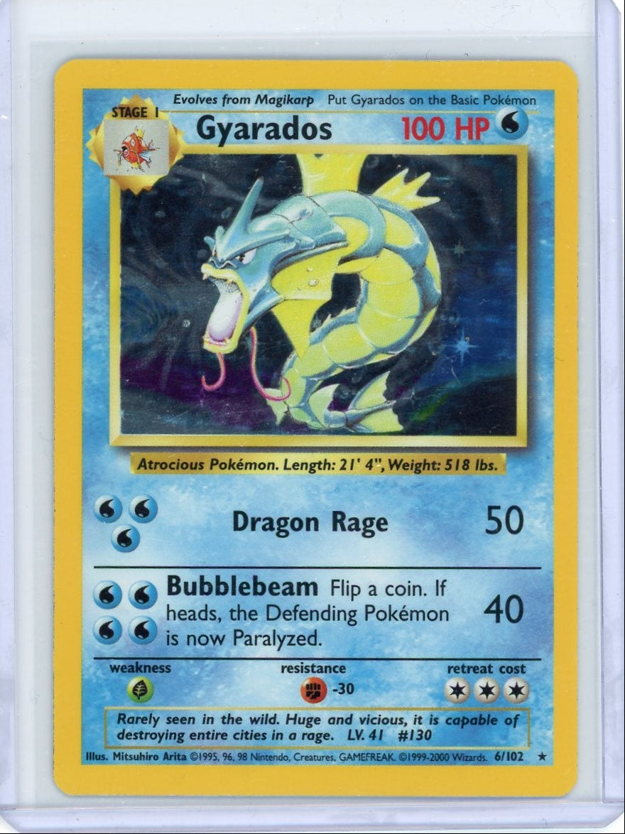 Gyarados Pokémon Base Set Holo #6/102