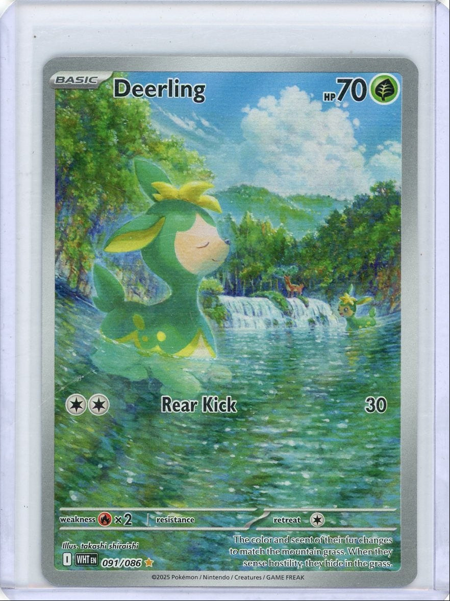Deerling 2025 Pokemon White Flare Illustration rare #091/086
