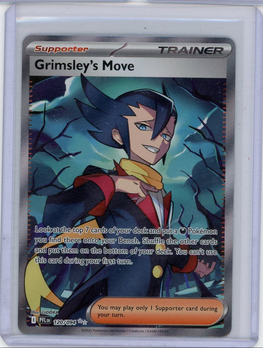 Grimsley's Move 2025 Pokemon Phantasmal Flames full art #120/094