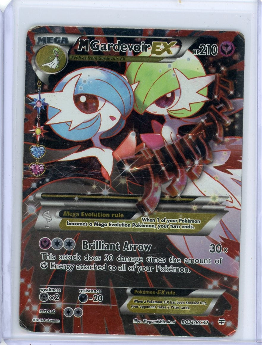 Mega Gardevoir ex 2016 Pokemon Generations Radiant Collection #RC31/RC32 DMG (crease)