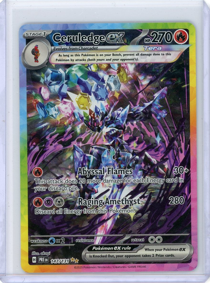 Ceruledge ex Pokémon Prismatic Evolutions Special Illustration Rare #147/131