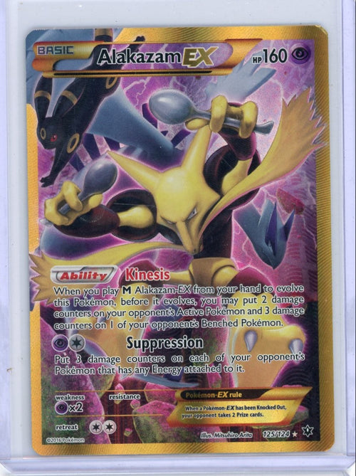 Alakazam EX Pokémon Fates Collide Secret Rare #125/124 LP