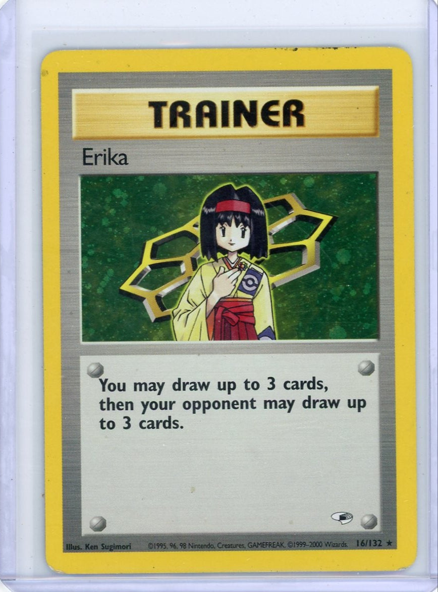 Erika Pokémon Gym Heroes Holo #16/132