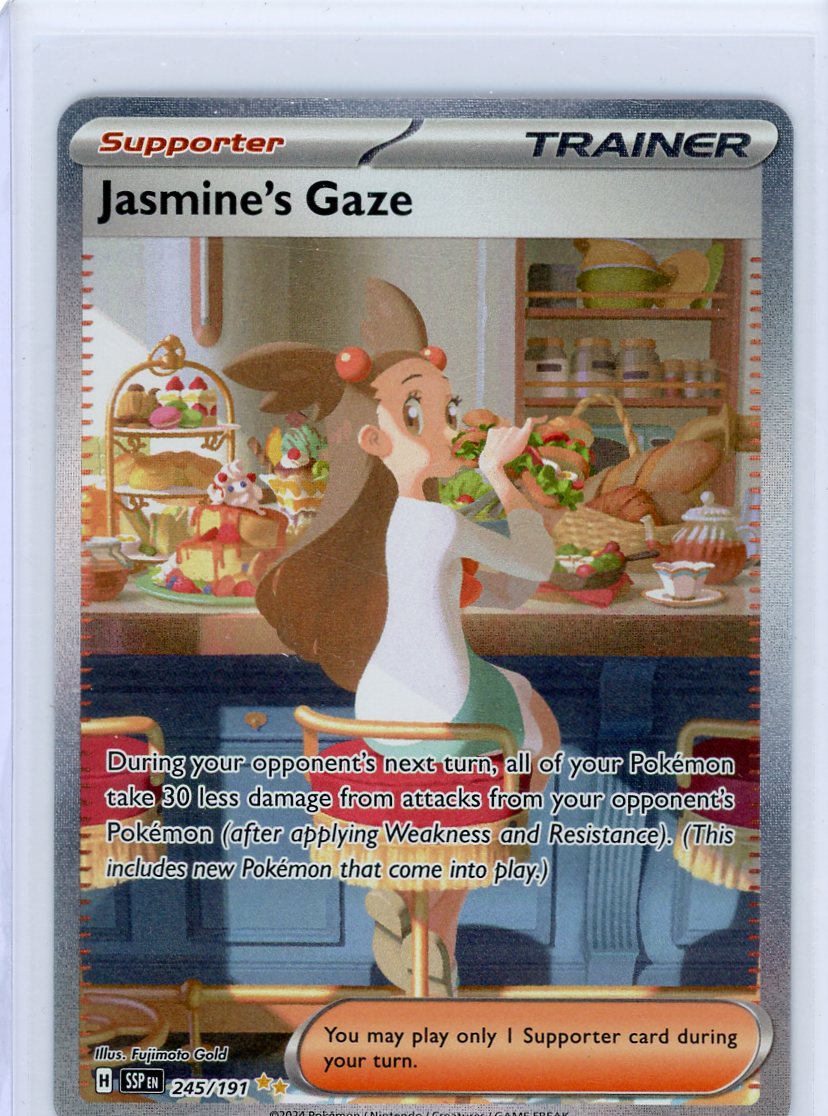 Jasmines Gaze Pokémon Surging Sparks Special Illustration Rare #245/191