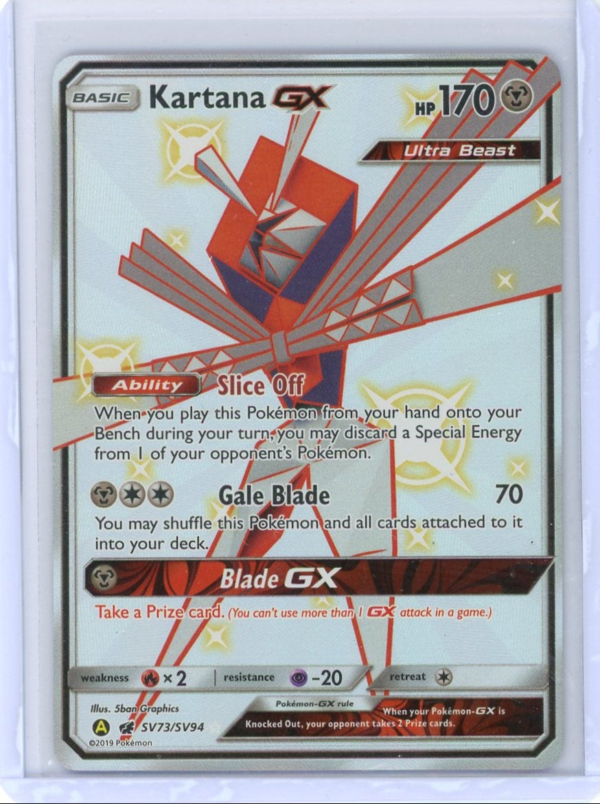 Kartana GX Pokémon Hidden Fates Shiny Full-Art #Sv73/SV94