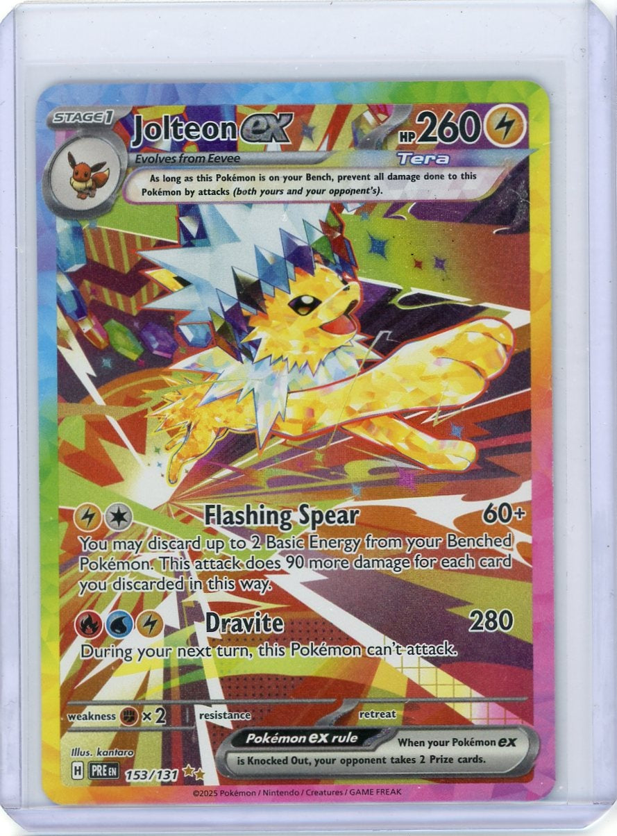 Jolteon ex Pokémon Prismatic Evolutions Special Illustration Rare #153/131
