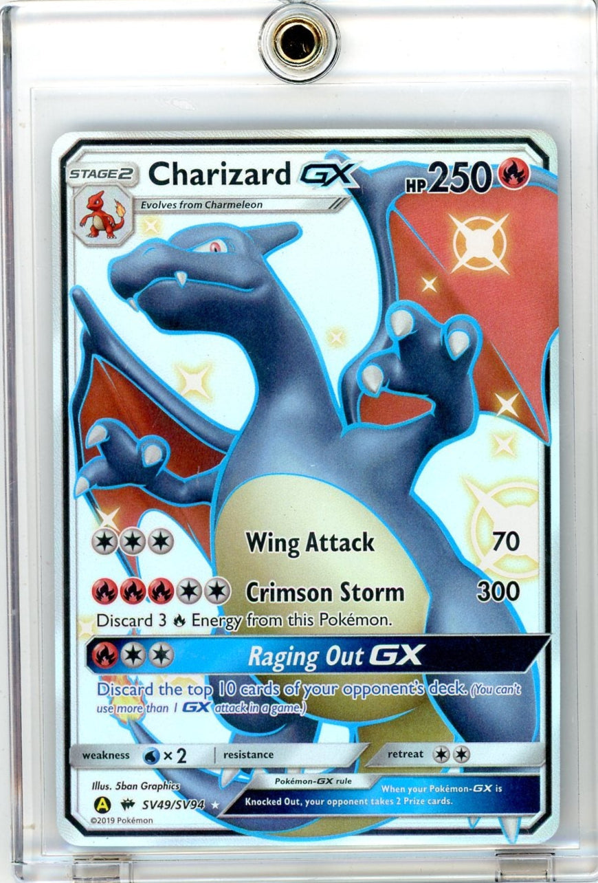 Charizard GX Pokémon Hidden Fates Shiny Full-Art #SV49/SV94