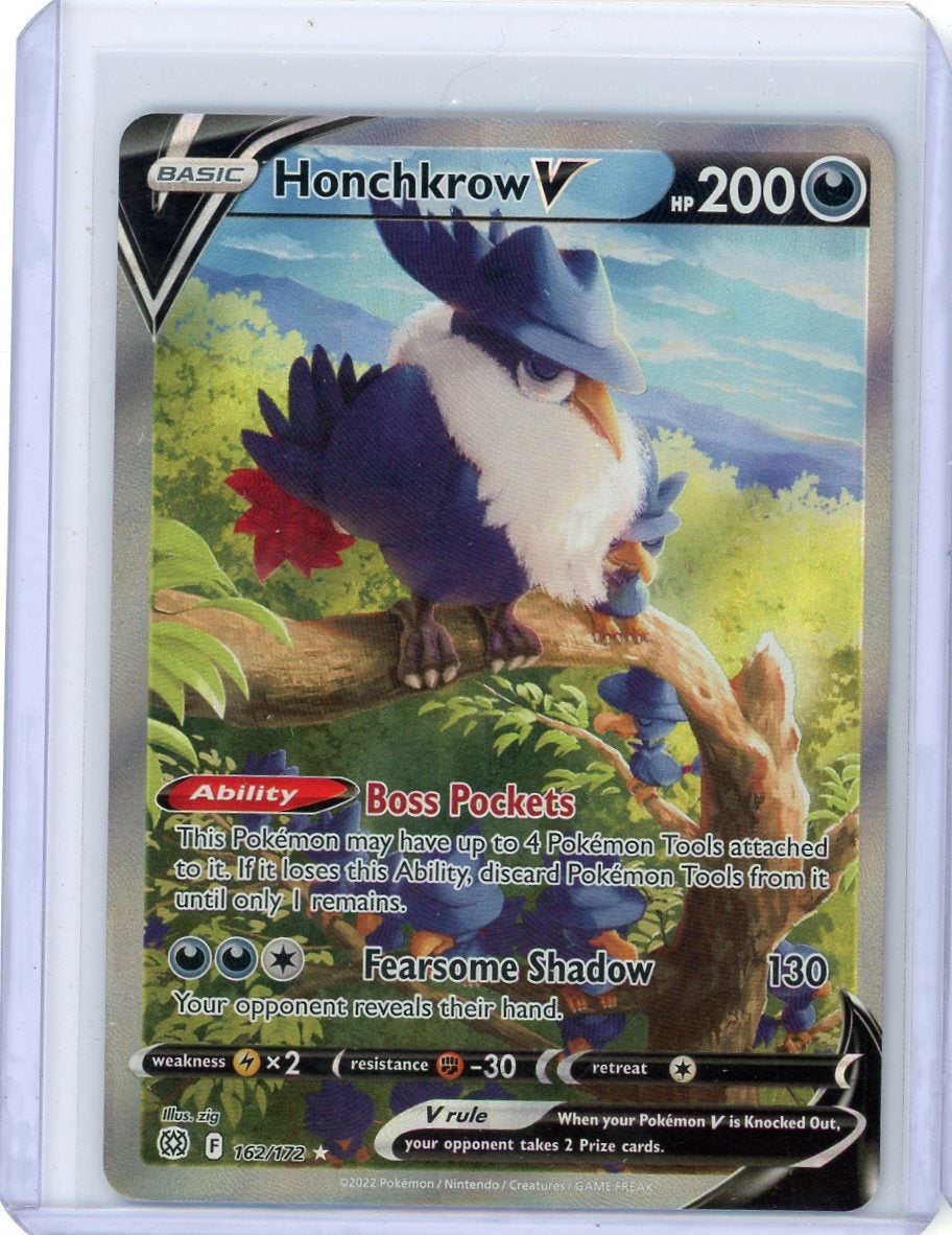 Honchkrow V Pokémon Brilliant Stars Alternate Full-Art #162/172