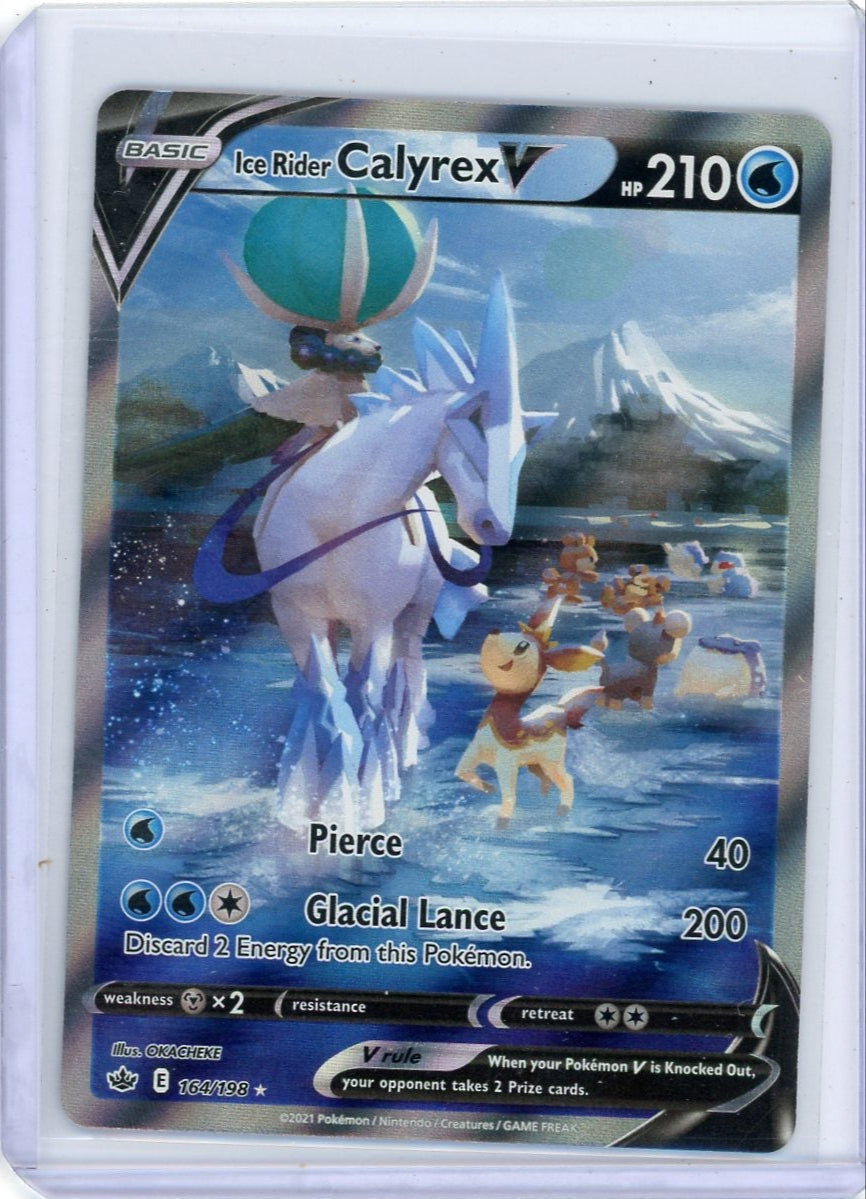 Ice Rider Calyrex V Pokémon Chilling Reign Alternate Full-Art #164/198