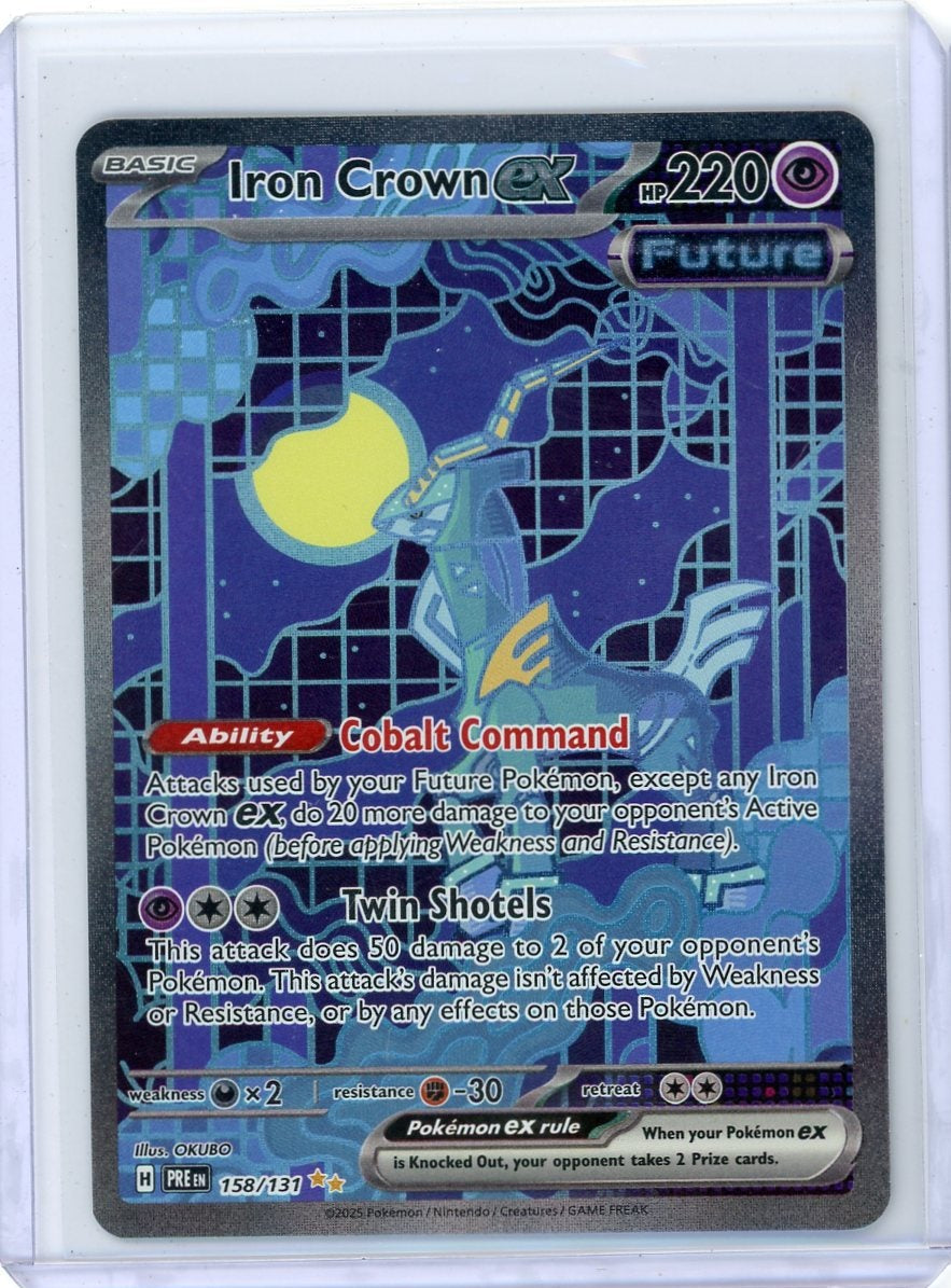 Iron Crown ex Pokémon Prismatic Evolutions Special Illustration Rare #158/131