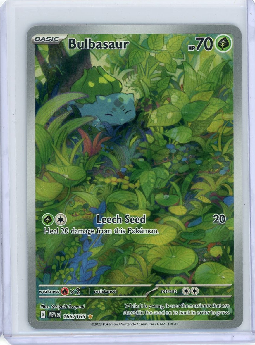 Bulbasaur Pokémon 151 Illustration Rare #166/165 b