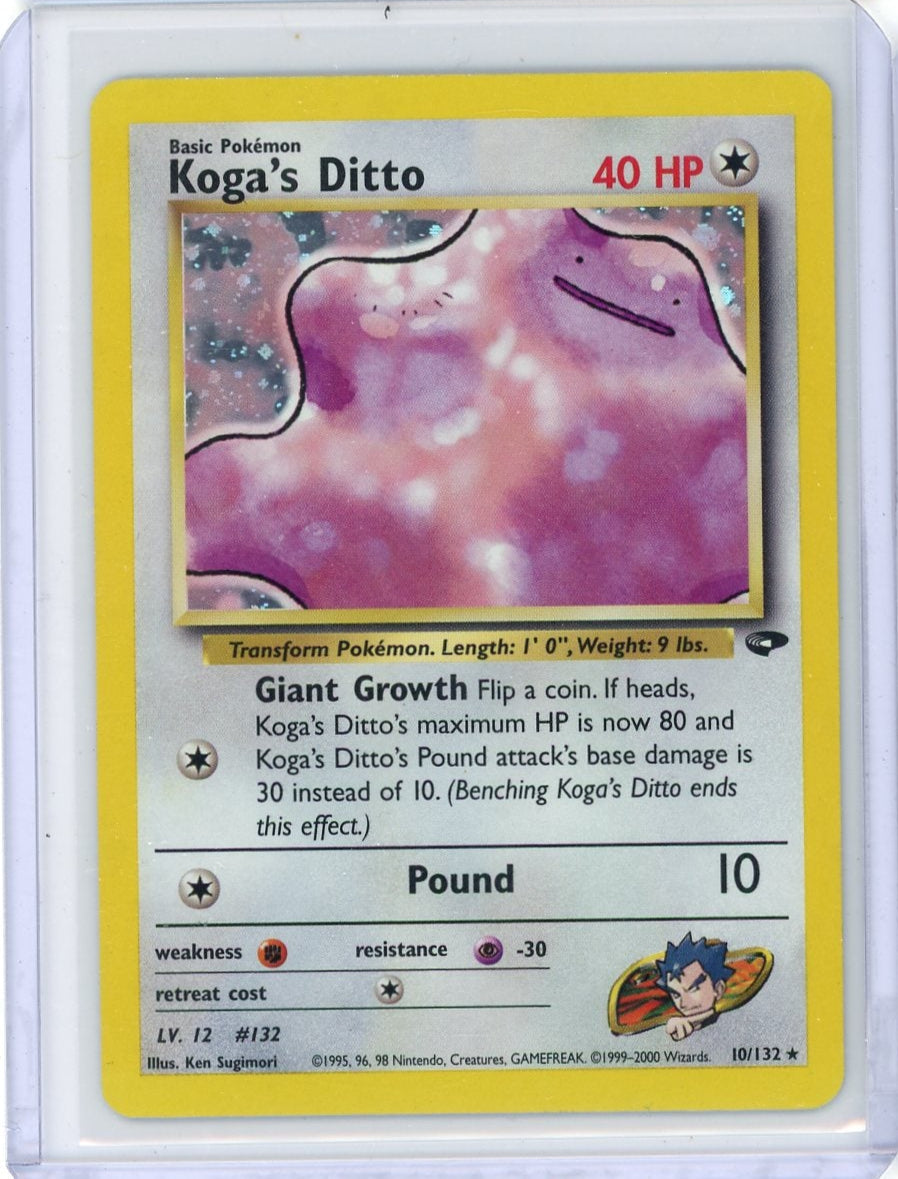 Koga's Ditto Pokémon Gym Challenge Holo #10/132