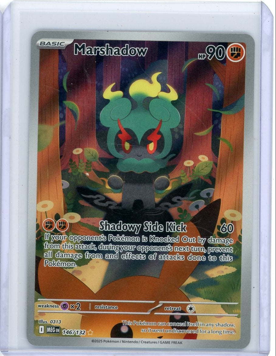 Marshadow Pokémon Mega Evolution Illustration Rare #146/142