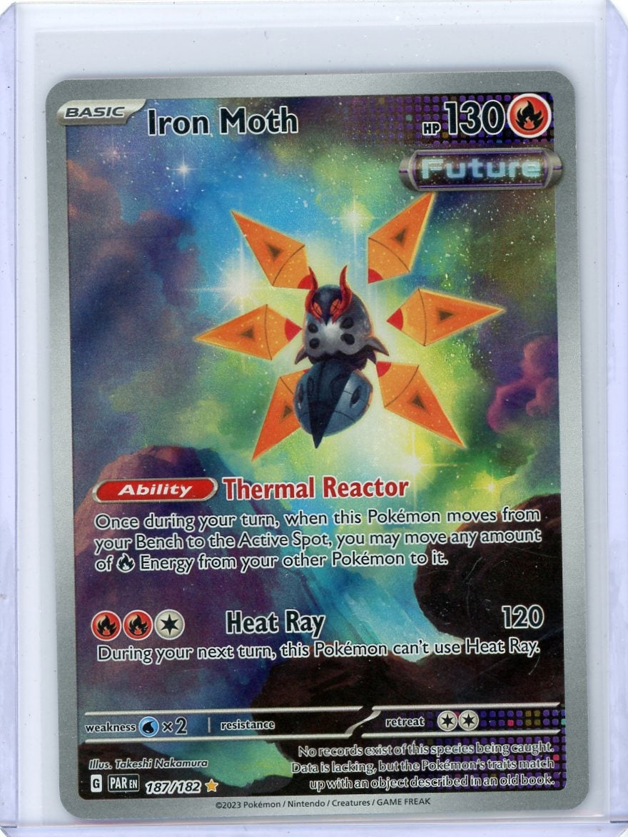 Iron Moth 2023 Pokemon Paradox Rift Illustration rare #182/182