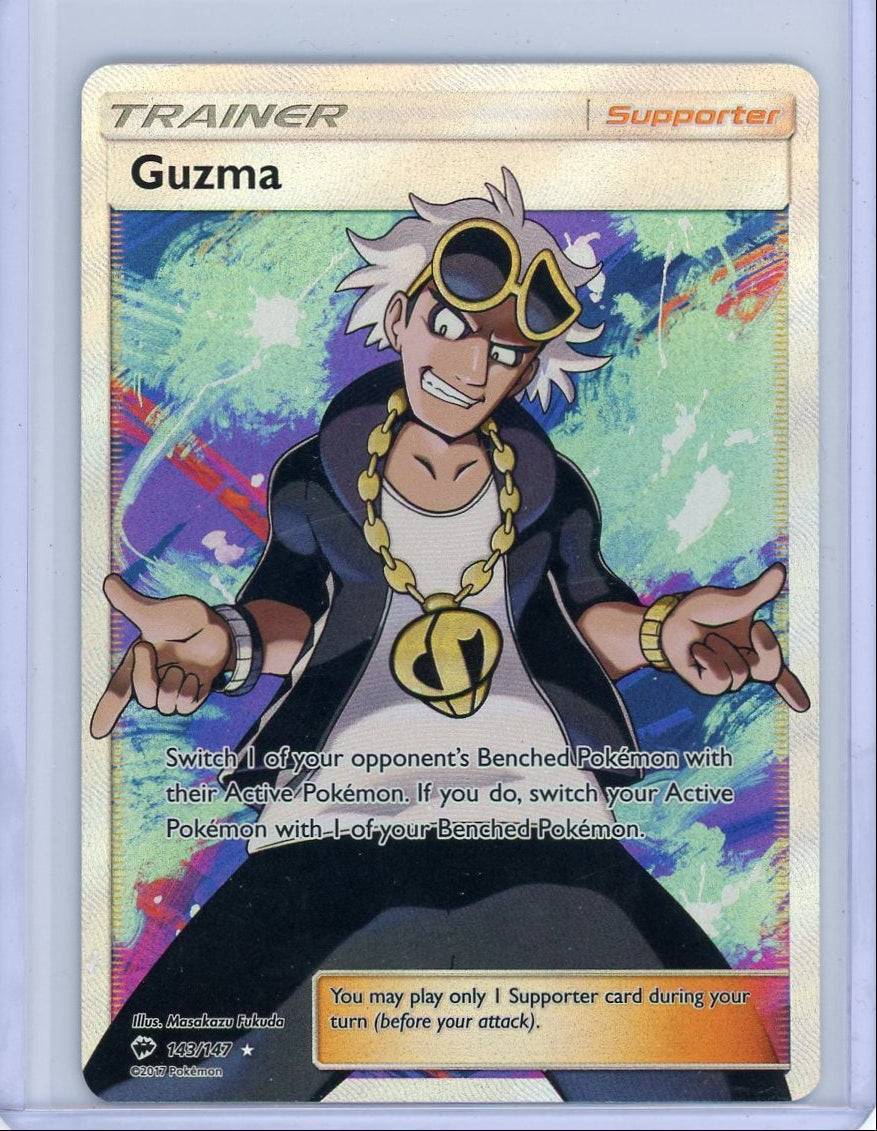 Guzma 2017 Pokemon Burning Shadows #143/147 LP