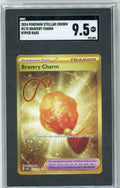 Bravery Charm Pokémon Stellar Crown Hyper Rare #175/142 SGC 9.5